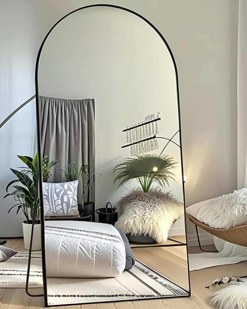 Arch Mirror Full Length, Floor Length Mirror, Arched Floor Mirror, 76"x34" Wall Mirror Full Lengt... | Amazon (US)