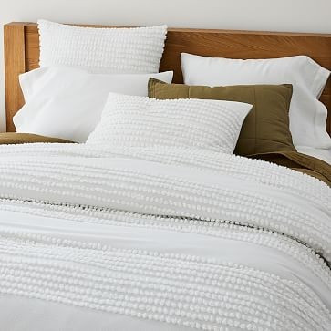Candlewick Duvet, Full/Queen Set, White | West Elm (US)