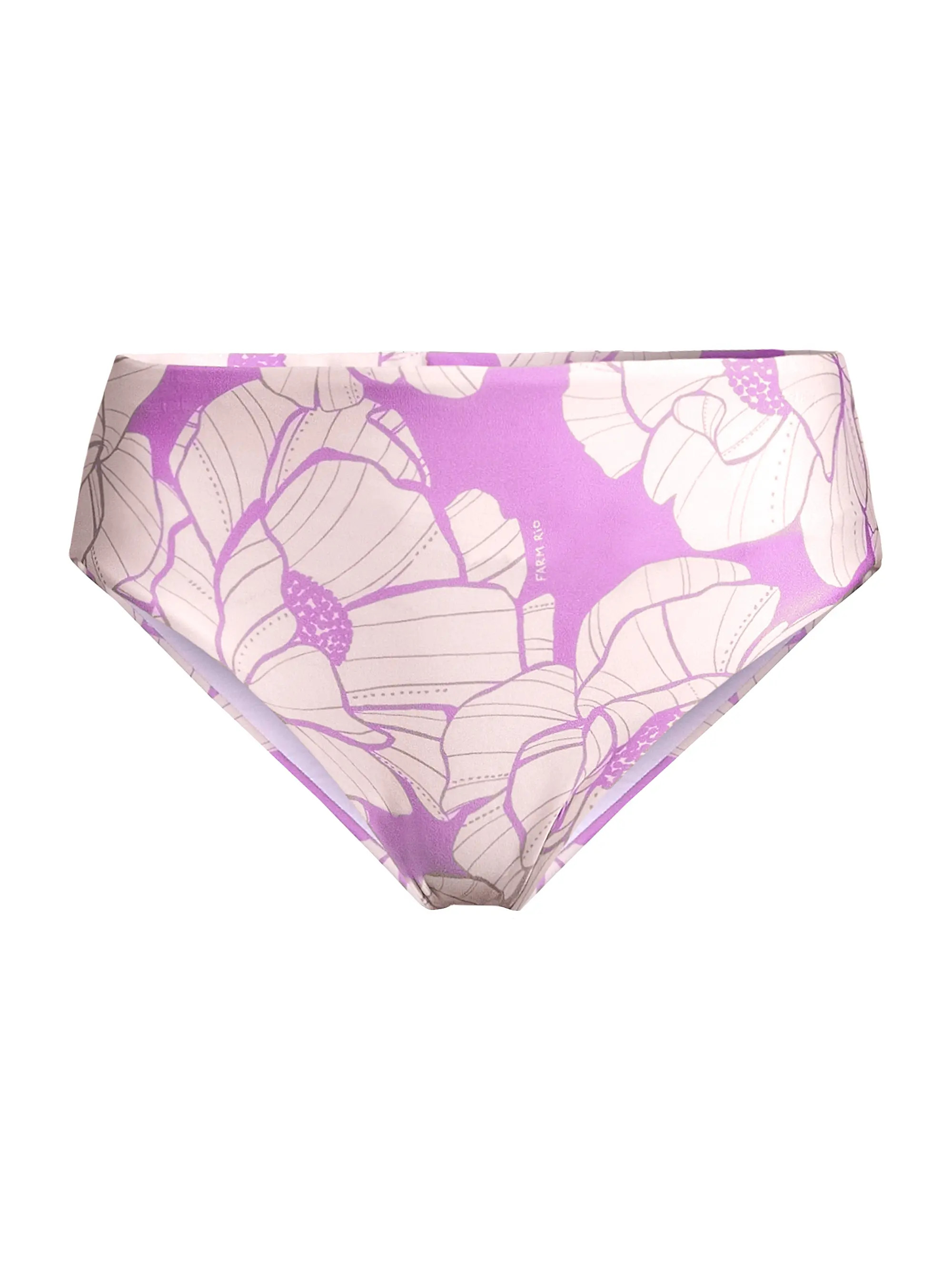 Paula Floral Mid-Rise Bikini Bottoms | Saks Fifth Avenue