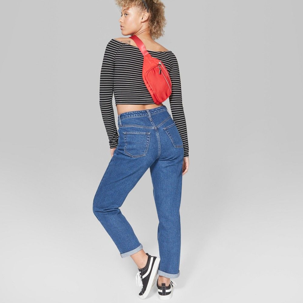 Women's High-Rise Mom Jeans - Wild Fable Medium Wash 10 | Target