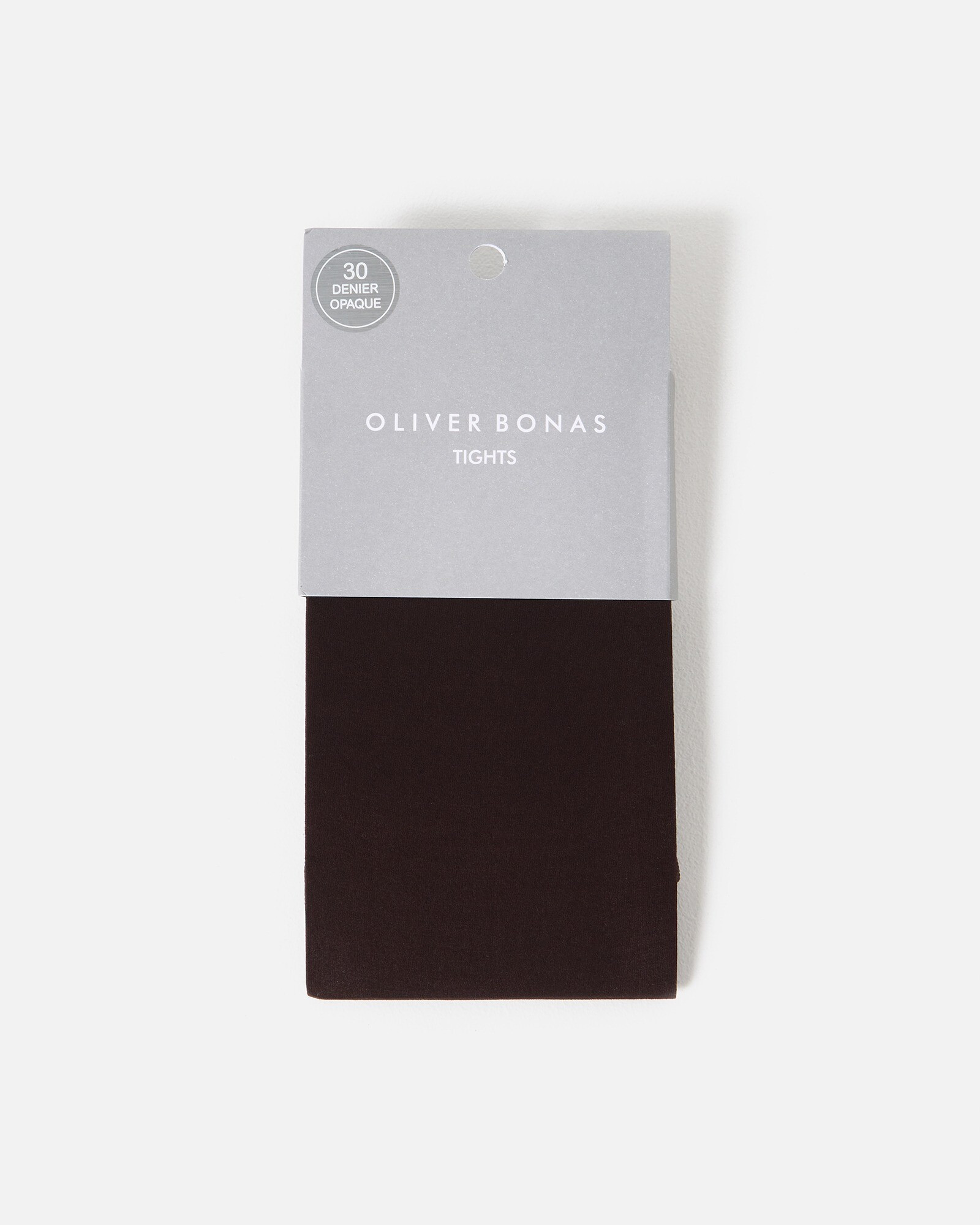 30 Denier Chocolate Brown Sheer Tights, size S/M | Oliver Bonas (Global)