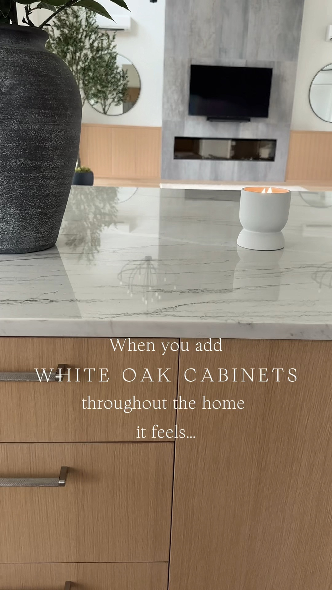 Adding white oak cabinets throughout a home makes it feel: inviting, elegant, modern, organic, light & airy, cohesive 🫶🏼
All custom cabinetry is rift white oak, finished with Rubio Monocoat Oil Plus 2C in the color “natural”.  |Cabinetry designed & built by Ranger Home NW|

#LTKHome