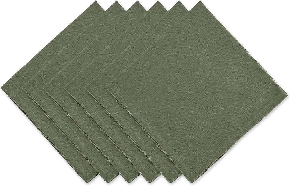 DII Solid Napkin Set Collection, 20x20, Artichoke, 6 Piece | Amazon (US)