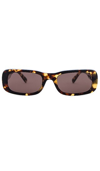 Rectangle Sunglasses in Honey Havana | Revolve Clothing (Global)