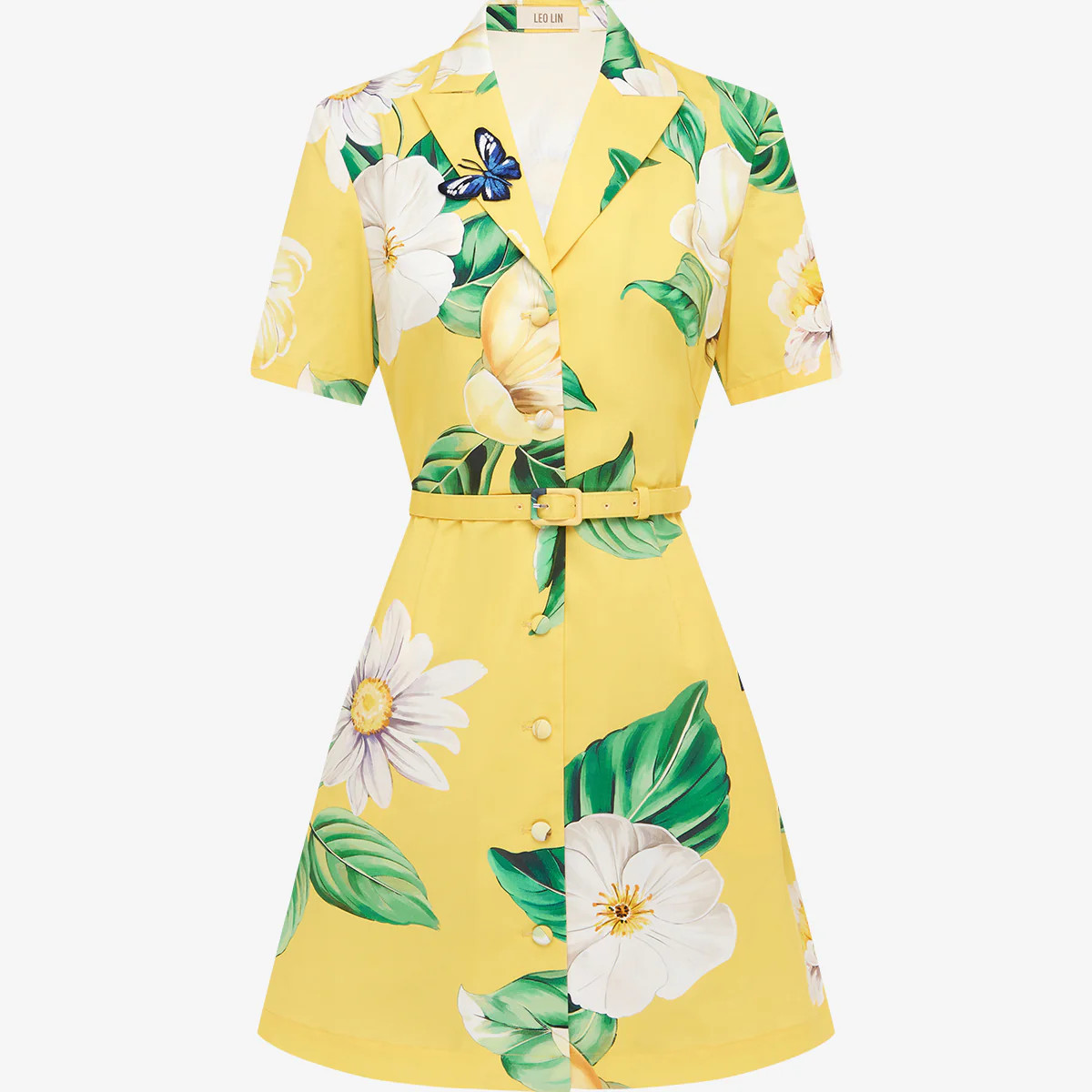 Brigitte Mini Dress - Joie Print in Sunshine | LEO LIN AU