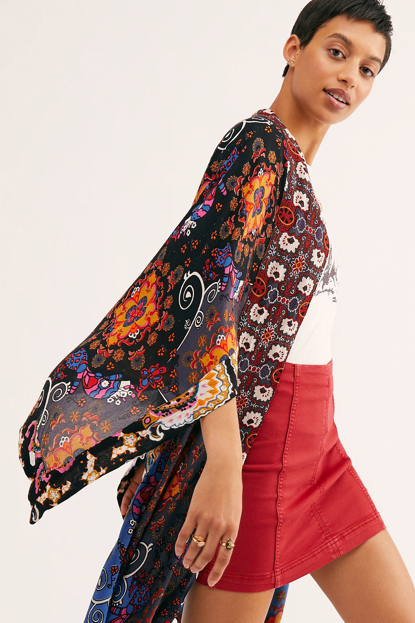Little Wing Mix Print Kimono | Free People (Global - UK&FR Excluded)