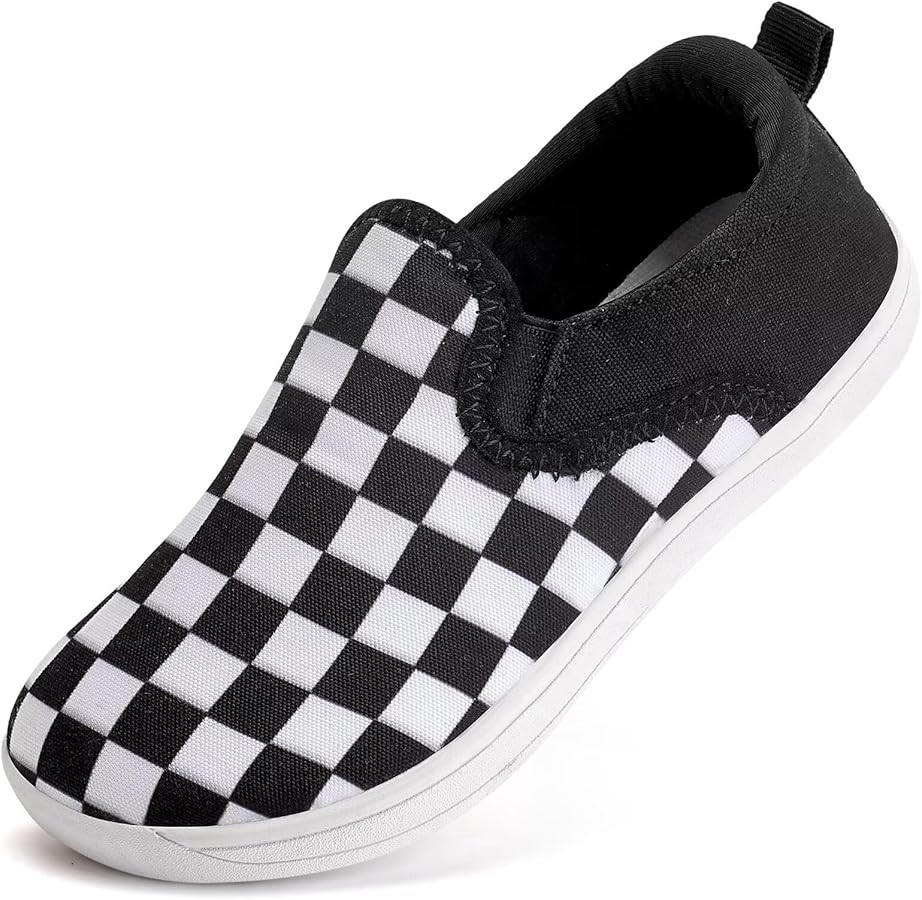 WateLves Toddler Little Kid Wide Barefoot Shoes Boys Girls Minimalist Slip On Sneakers Canvas Wal... | Amazon (US)