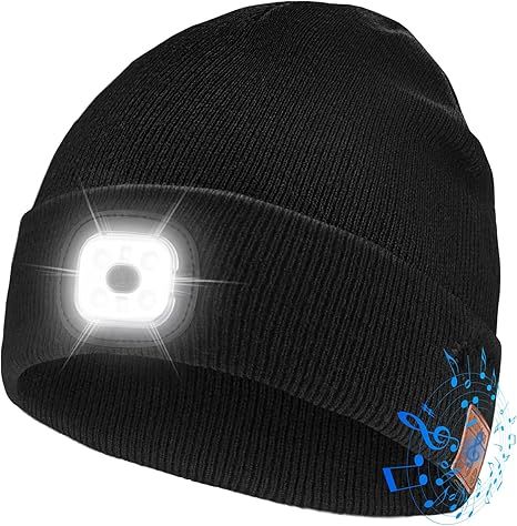 Dolxico Bluetooth Beanie Hat with Light Gifts for Men Dad Husband Birthday Christmas Mens Stockin... | Amazon (US)