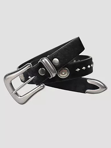 Women's Scallop Three Piece Belt in Black | Wrangler