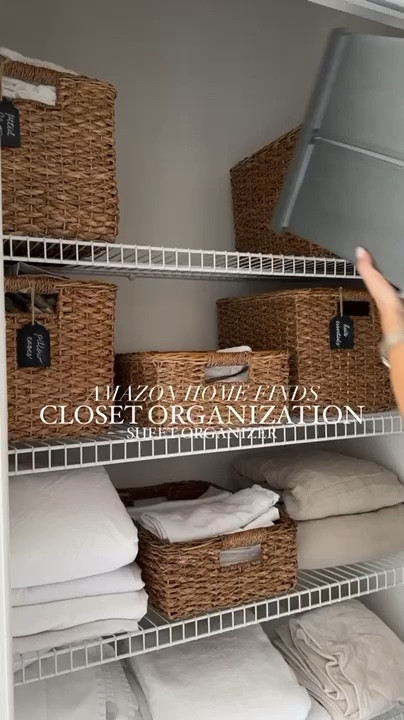 Get your linen closet organized! 

#LTKhome #organization #homeorganization #brightroom #storage #ltkit

#LTKmomlife #LTKstorytime #LTKHome