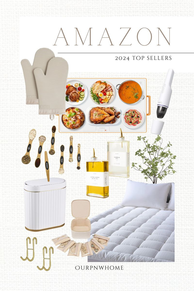 More top selling Amazon home finds of 2024!

Bathroom trash can, fluted trash can, motion sense trash can, silicone oven mitts, magnetic measuring spoons, Amazon bathroom, Amazon kitchen, oil and vinegar dispensers, modern kitchen, quilted bed pad, bedding pad, electric warming tray, cordless vacuum, handheld vacuum, cleaning tools, cleaning essentials, travel jewelry pouches, jewelry organizer, shower hooks, towel hooks, Amazon gadgets 

 #LTKHome #LTKFindsUnder50 #LTKFindsUnder100