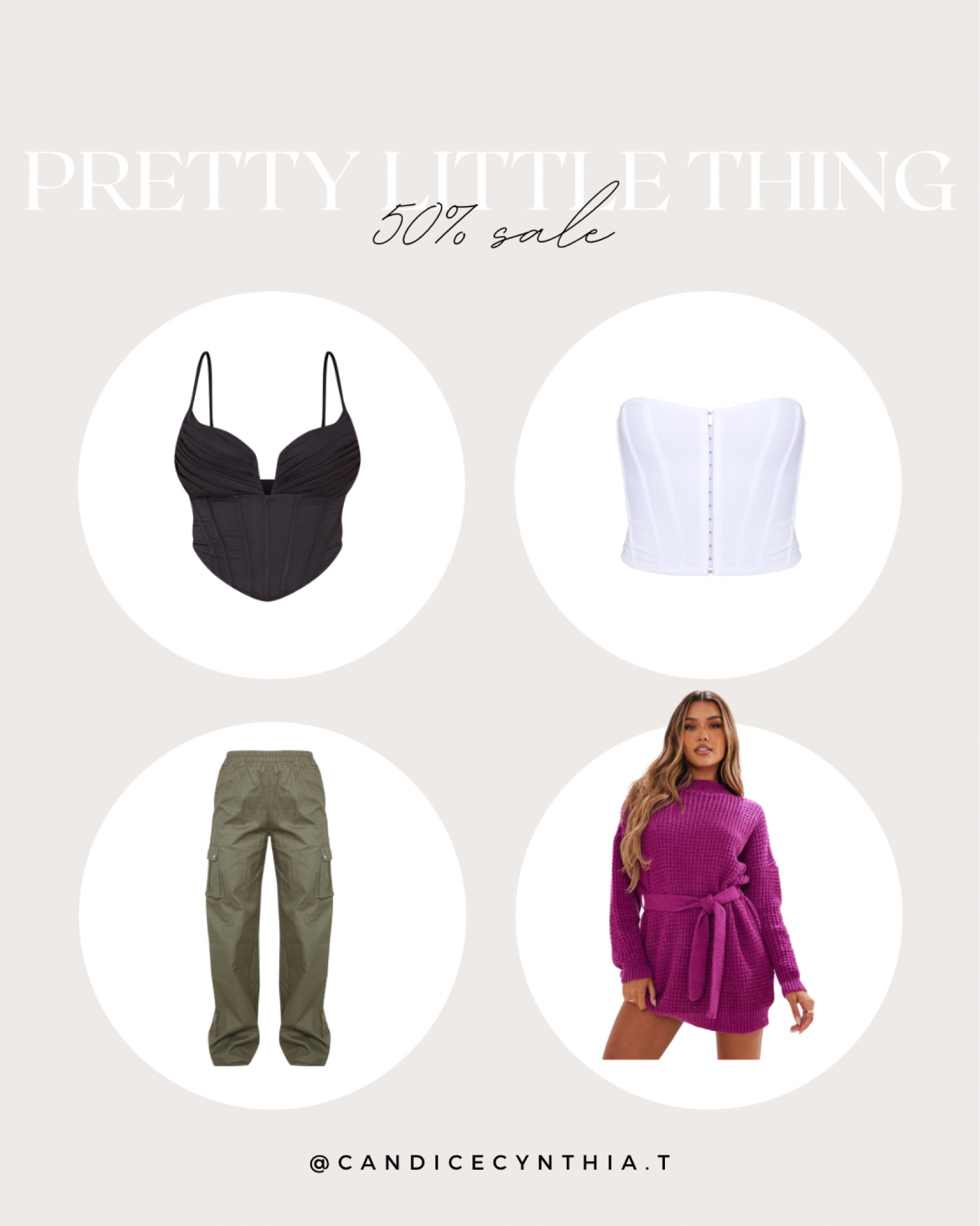 Pretty little has a sale! 50% off. Here are my picks for this sale 🖤

Trendy fashion, fashion ideas, ootd, Pinterest fashion, spring fashion, spring look, minimal outfit, outfit inspo, neutral aesthetic, neutral look, effortless chic, minimal aesthetic, Pinterest inspo, Pinterest ideas, cargo pants, purple dress, corset

#LTKSale #LTKFind #LTKunder50