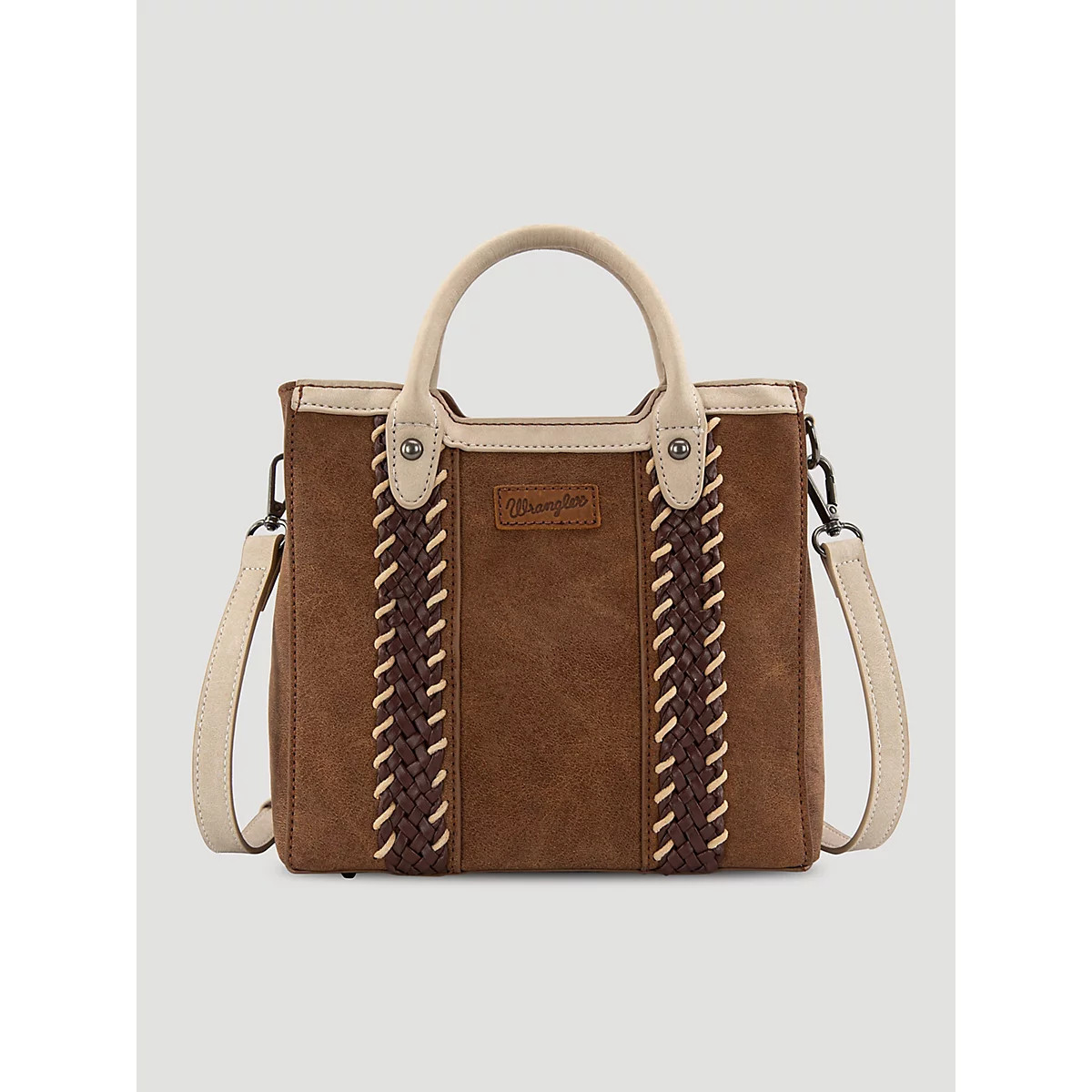 Small Braid Trim Tote in Brown | Wrangler