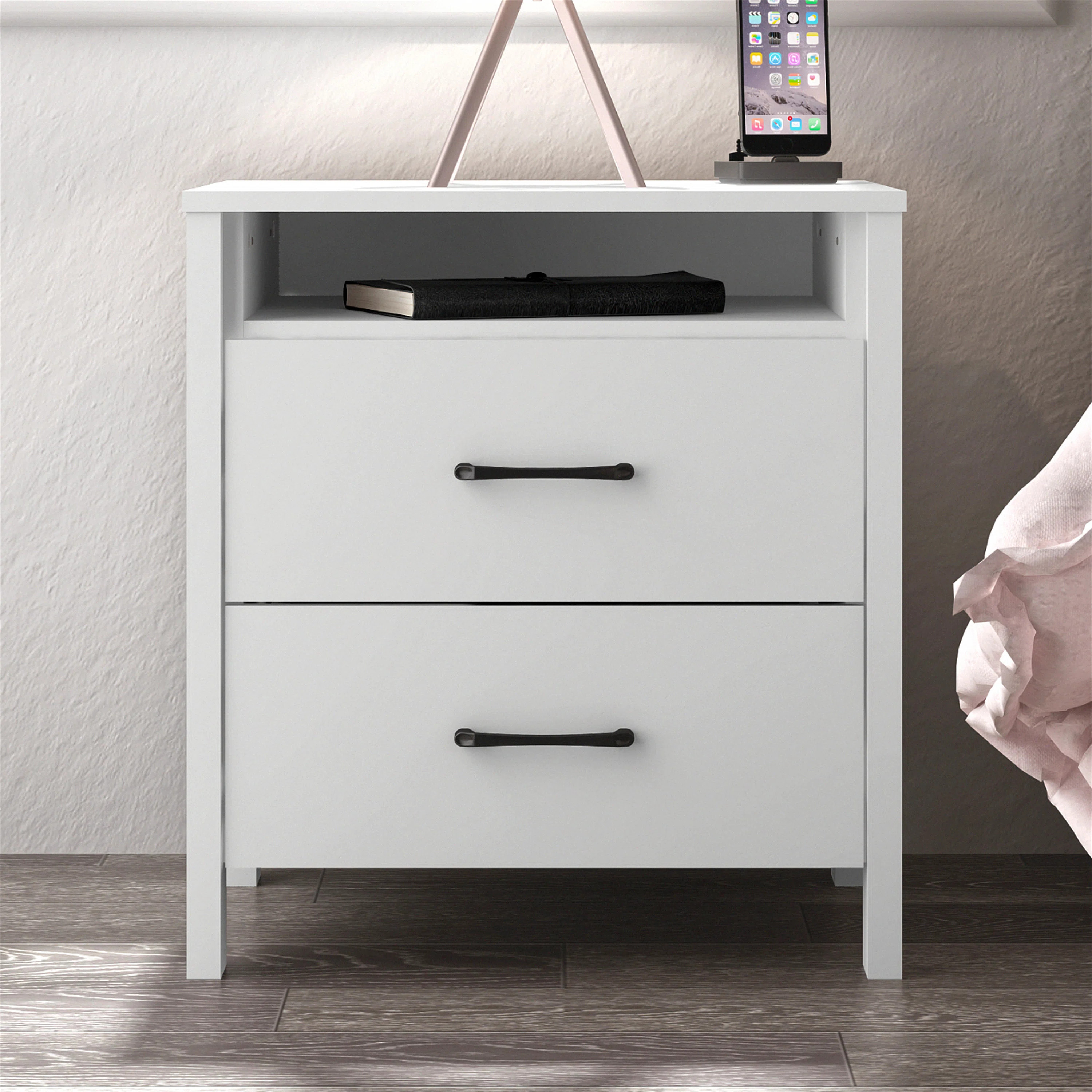 Wade Logan® Allysyn 22.7" 2 Drawer Nightstand & Reviews | Wayfair | Wayfair North America