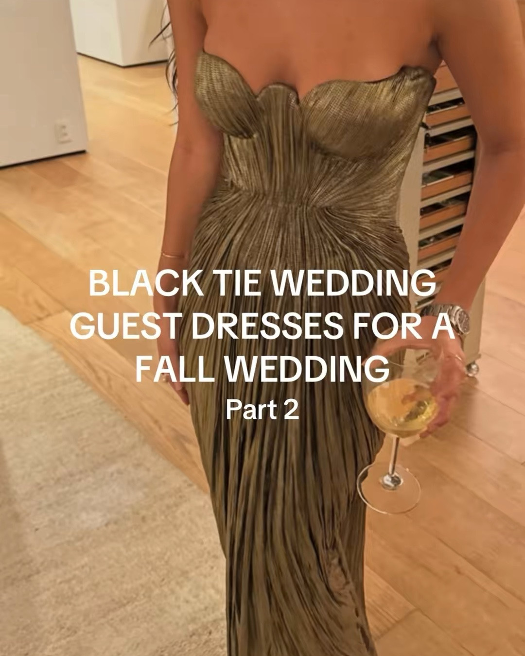 Black tie wedding guest dresses for a fall wedding