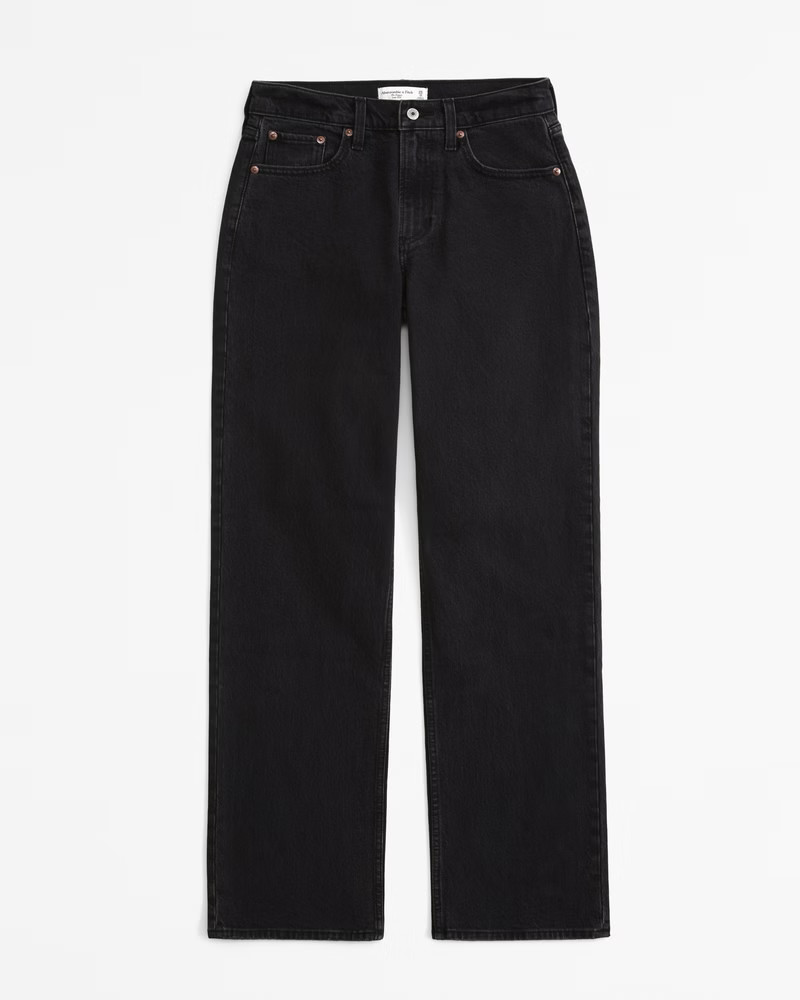 Curve Love Low Rise Baggy Jean | Abercrombie & Fitch (US)