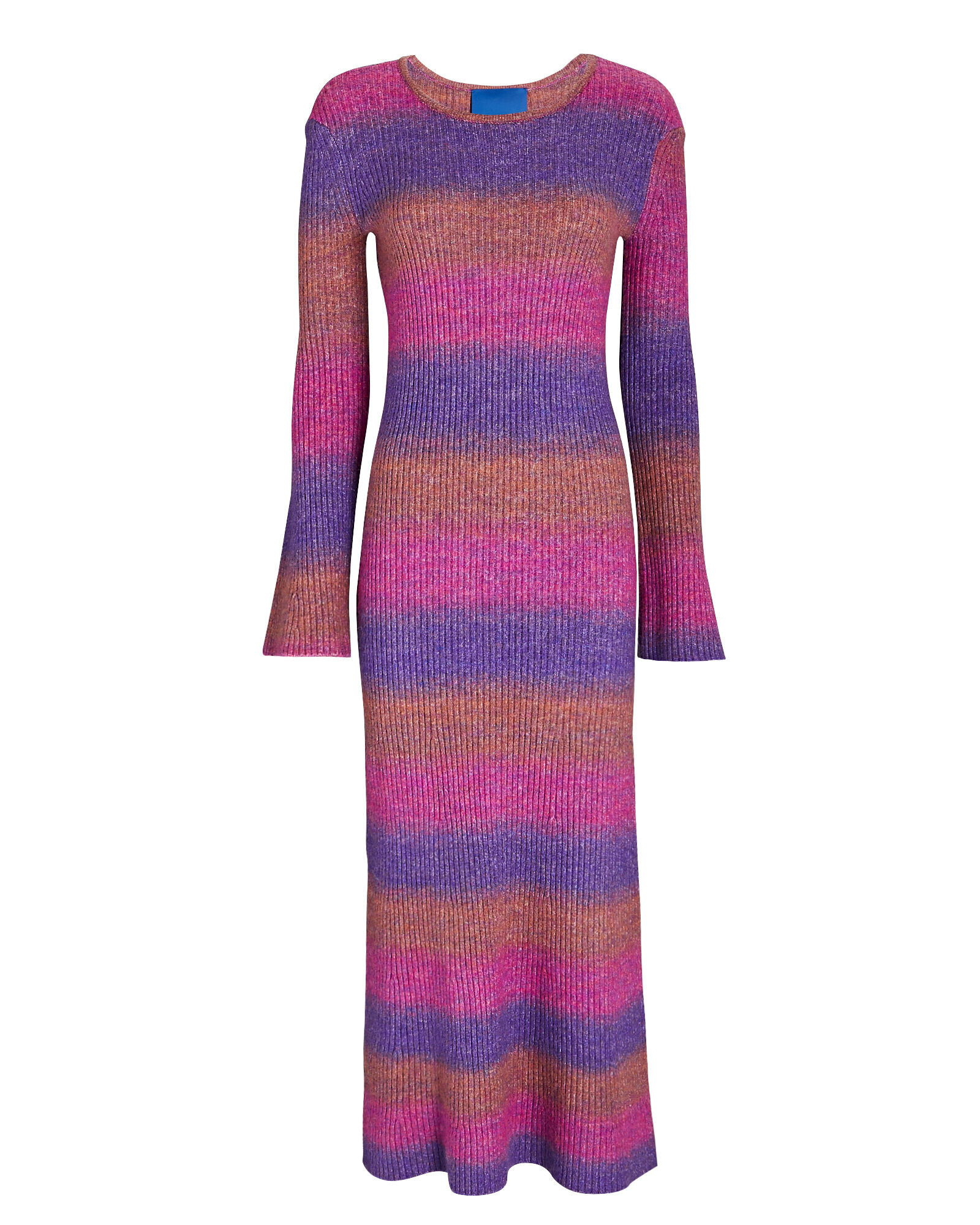 Axon Striped Rib Knit Midi Dress | INTERMIX