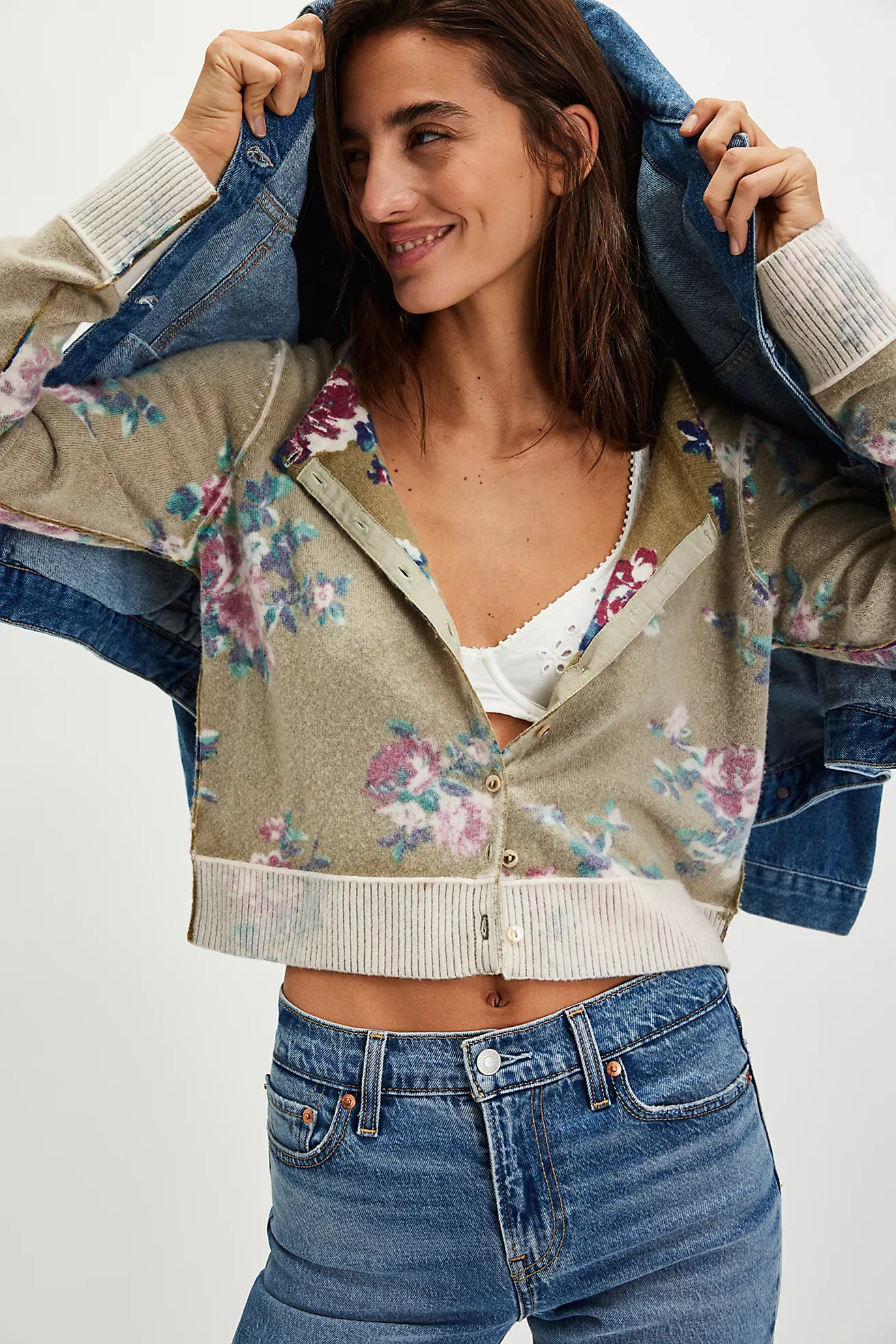 Nocturnal Patterned Cardi | Free People (Global - UK&FR Excluded)