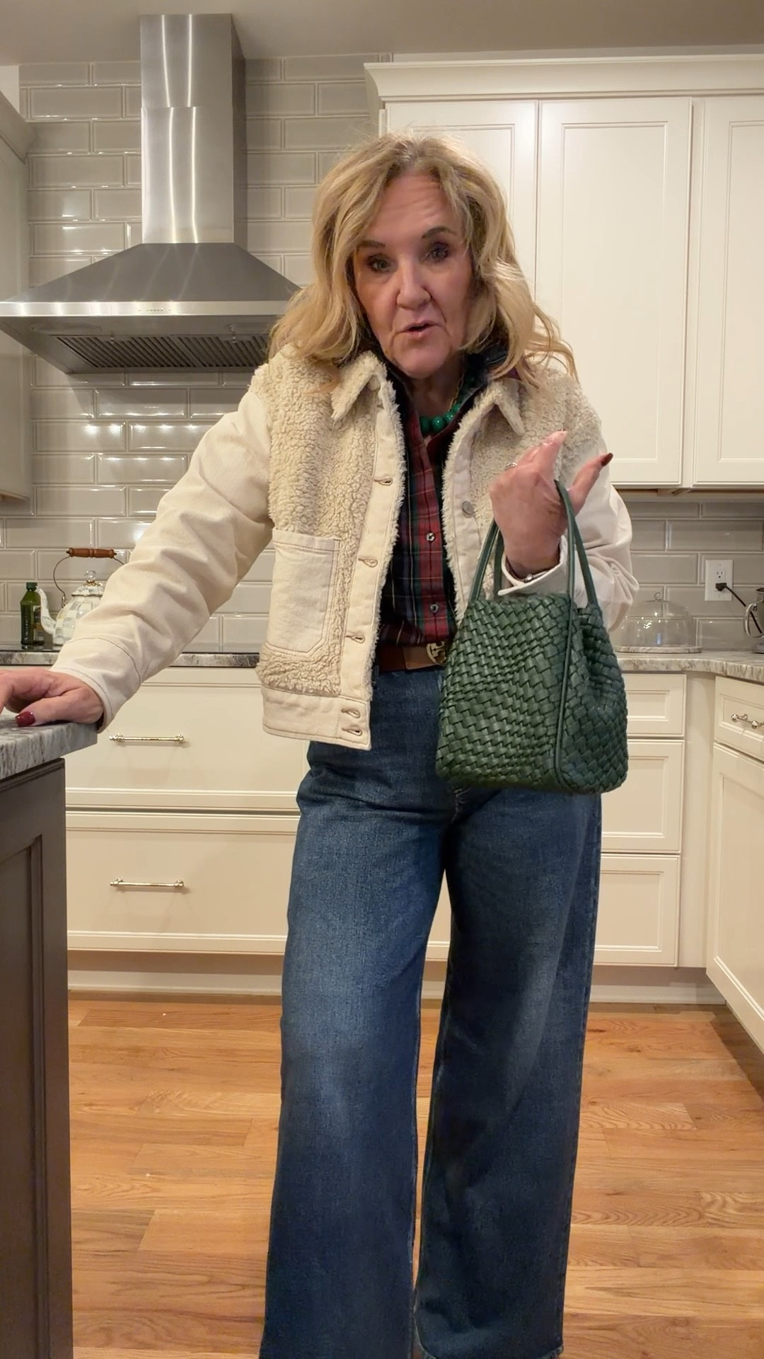 Jacket size medium 
Blouse size 8 going fast! 
Sweatpant jeans size down I’m in a 28
Belt tts 
Purse is a favorite. 
Boots size up 1/2 

#LTKOver40 #LTKdayinmylife #LTKootd