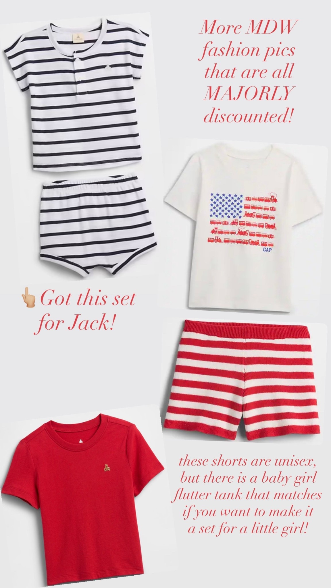 Toddler clothes, baby clothes, baby fashion, baby finds, baby style, toddler style, toddler fashion, red white and blue ootd, red white and blue fashion, Memorial Day weekend outfit, patriotic outfit, gap factory finds 

#LTKKids #LTKBaby #LTKSaleAlert