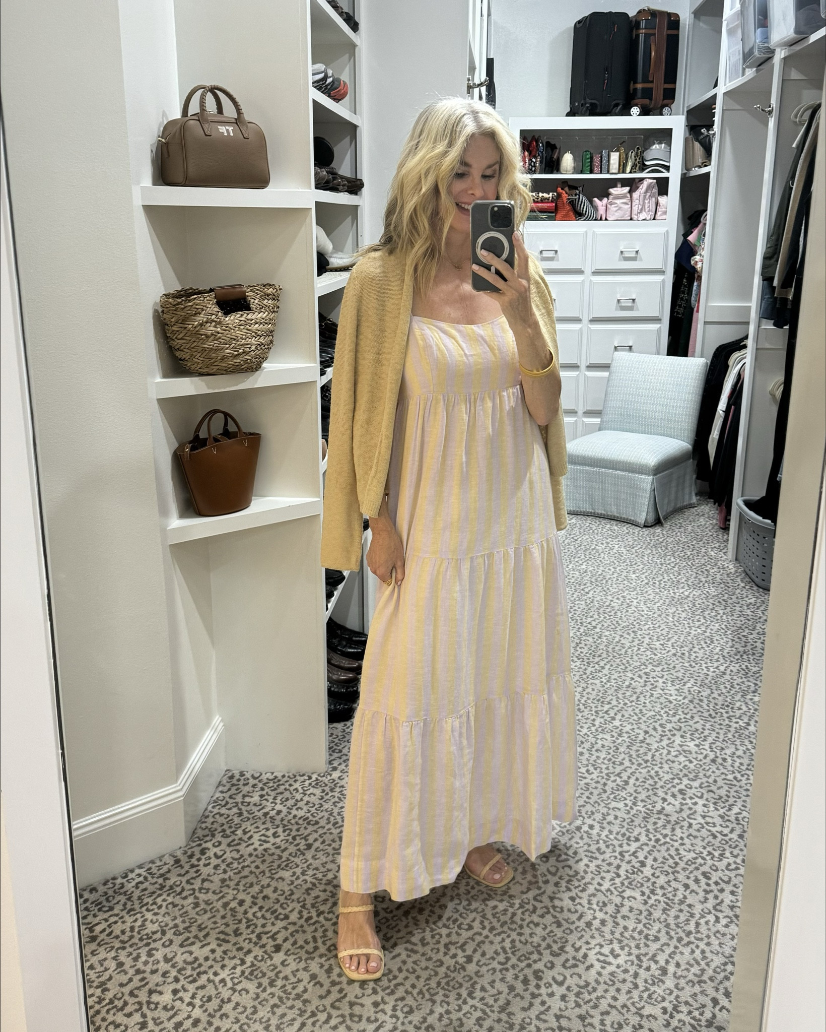 Loving these neutral Lilly Pulitzer dresses. Wearing size 4. Cardigan sweater - S 

#lillypulitzer #65yearsofcreatingsunshine

#LTKStyleTip #LTKVideo #LTKOver40