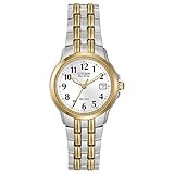 Citizen Women's Eco-Drive Dress Classic Two Tone Gold Stainless Steel Watch, Easy to Read, White ... | Amazon (US)