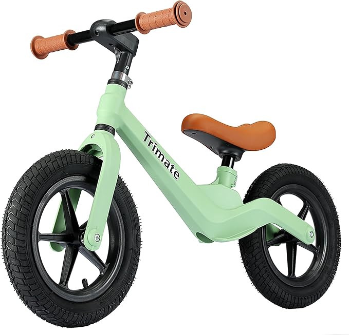 Trimate Toddler Balance Bike, Black - No Pedal Sport Bike for 3-5 Year Olds, 12" Inflated Tire, f... | Amazon (US)