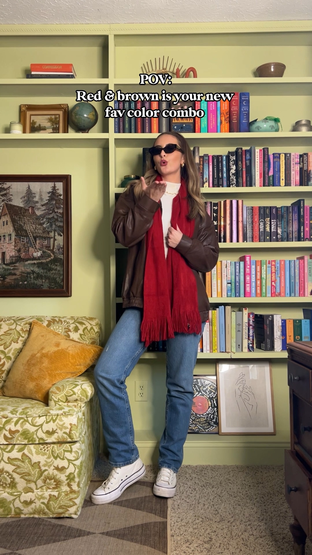 Red & Brown color combo. Loving this faux leather amazon jacket. It’s great quality for the price and I am wearing a Medium! Cute fall/winter outfit inspo

#LTKVideo #LTKSeasonal #LTKHoliday