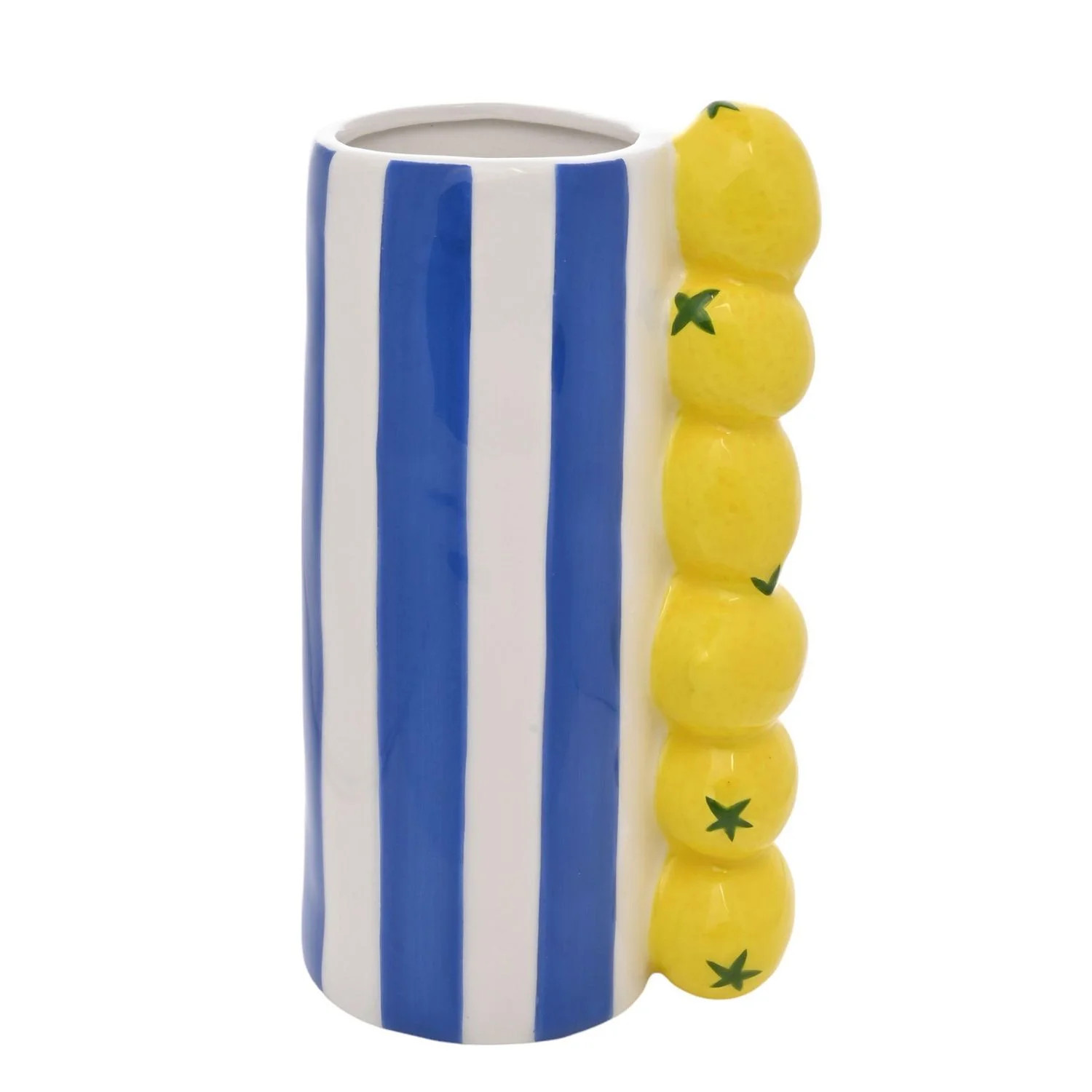 Hestia Lemon Vase With Blue Stripes | Walmart (US)