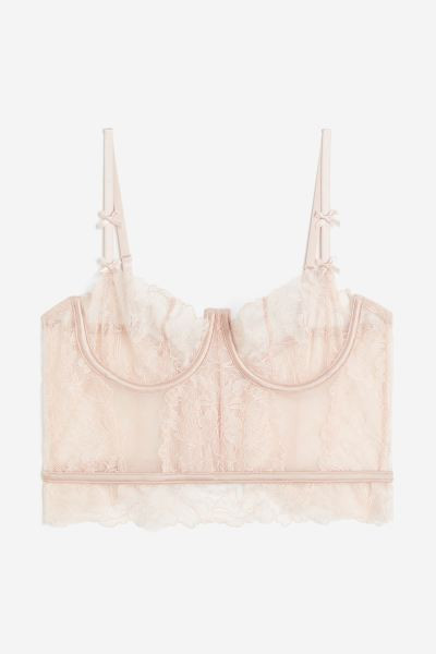 Non-padded lace bustier | H&M (UK, MY, IN, SG, PH, TW, HK)