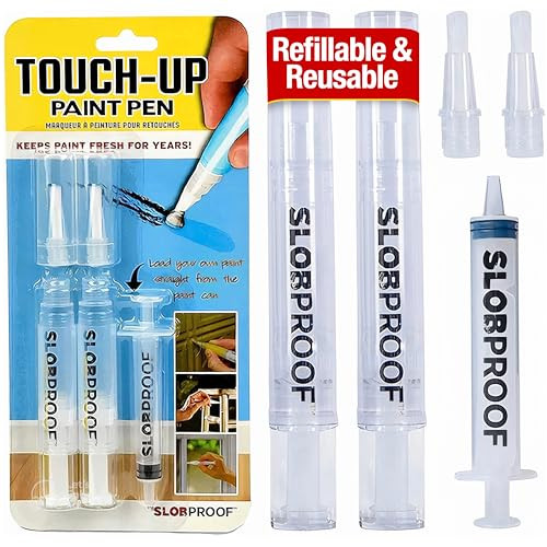 Slobproof Refillable Touch-Up Paint Pen, Mess-Free, Reusable Wall Paint Repair Tool, Precise Appl... | Amazon (US)