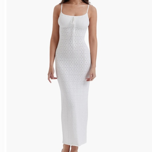 House of CB Myla Pointelle Maxi Sweater Dress | Poshmark