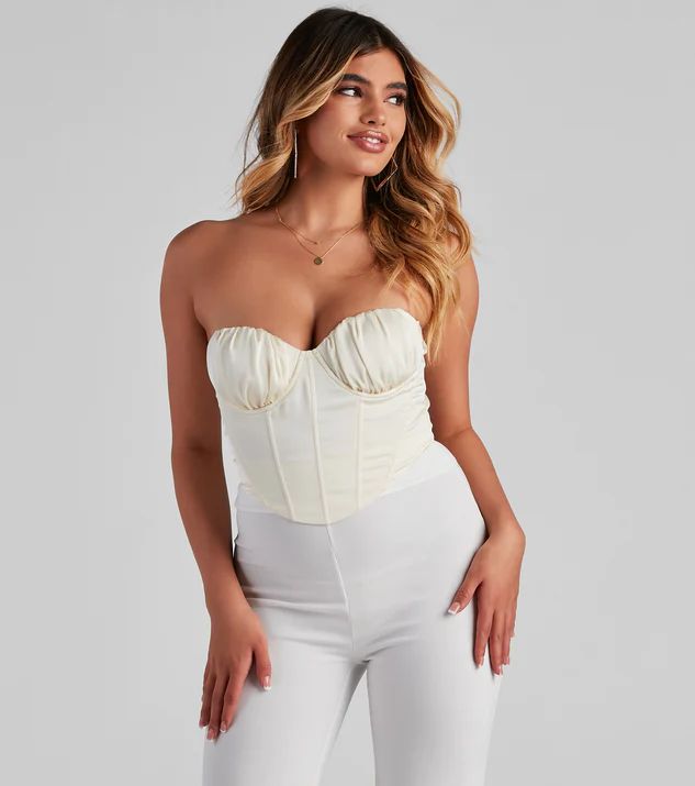Unveil Satin Sweetheart Bustier | Windsor Stores