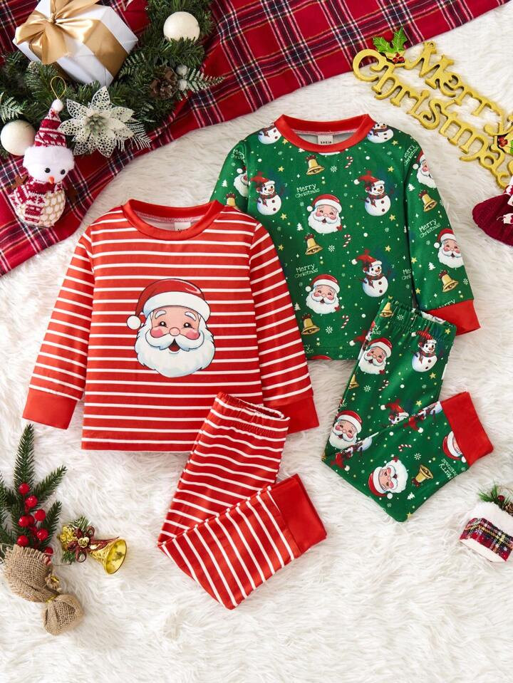 SHEIN Persoplay Kids Baby Boy 3pcs/Set Knitted Fashion Casual Comfy Homewear And Outdoor Wear Rou... | SHEIN