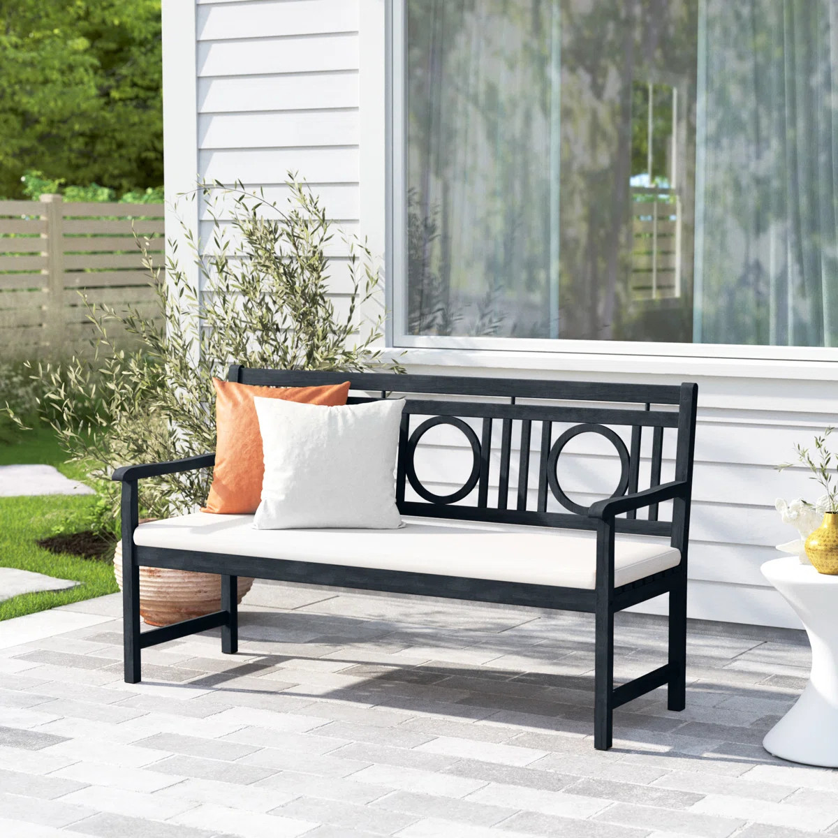 Solid Wood Acacia Outdoor Bench | Wayfair North America
