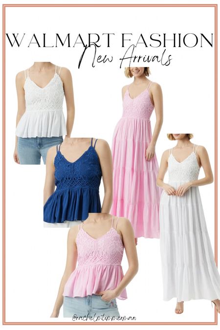 How cute are these new Walmart fashion finds?! I saw these in person and they’re CUTE. Both tops and dresses available. 

Walmart fashion. Walmart finds. LTK under 50. Summer style. 