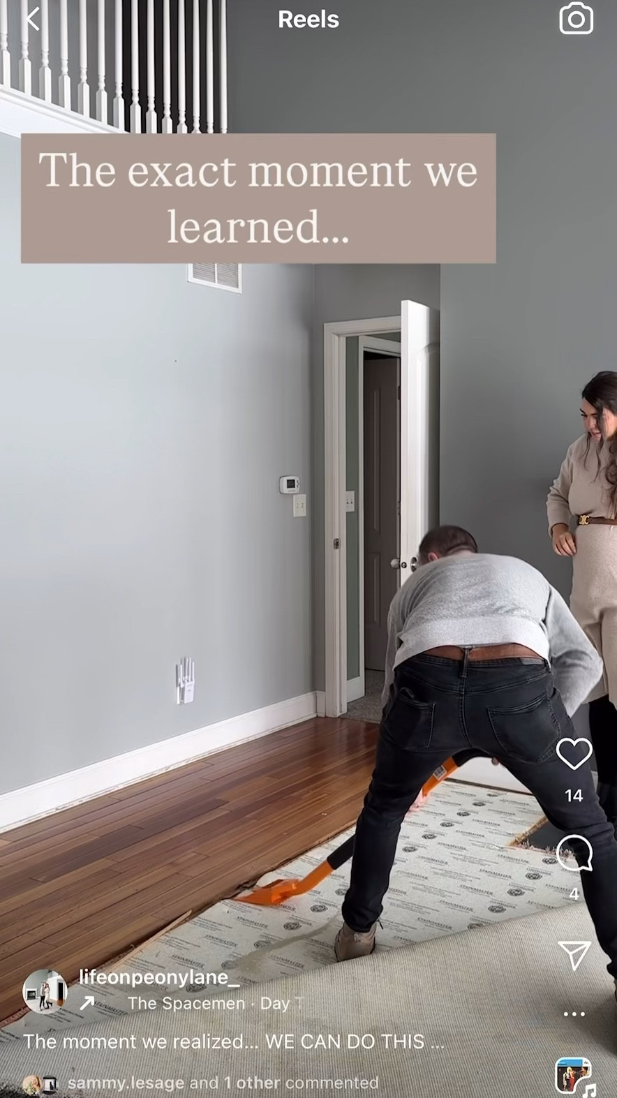 DIYers, this tool is a GAME-CHANGER! 🛠️

We’re pulling up the old hardwood floors in our Peony Lane home, and this oval demolition bar has been the real MVP. It’s perfect for prying up nailed-down boards without too much effort (Joe’s officially obsessed).

If you’re tackling a similar project, trust us—you’re going to want this in your toolkit. Linked it here for you!

#DIYTools #HomeRenovationEssentials #LTKHome #PeonyLaneRenovation

#LTKHome