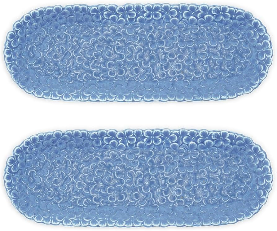 Oval Hydrangea Dish by Two's Company | Amazon (US)