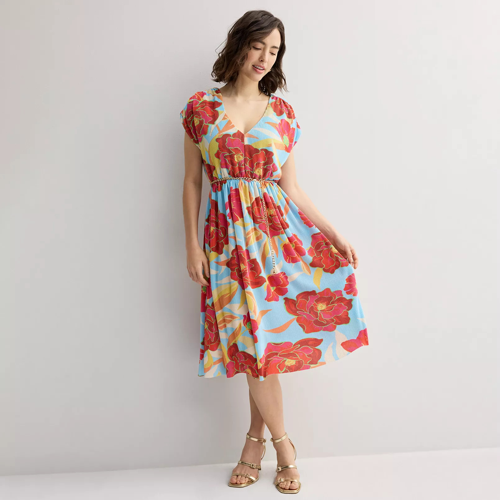 Women's INTEMPO™ Plisse Midi Dress | Kohl's