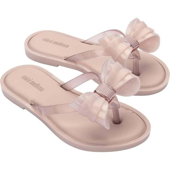 Mini Melissa | Bow Sandals (Pink, Size Kid US 13 / EU 30) | Maisonette | Maisonette