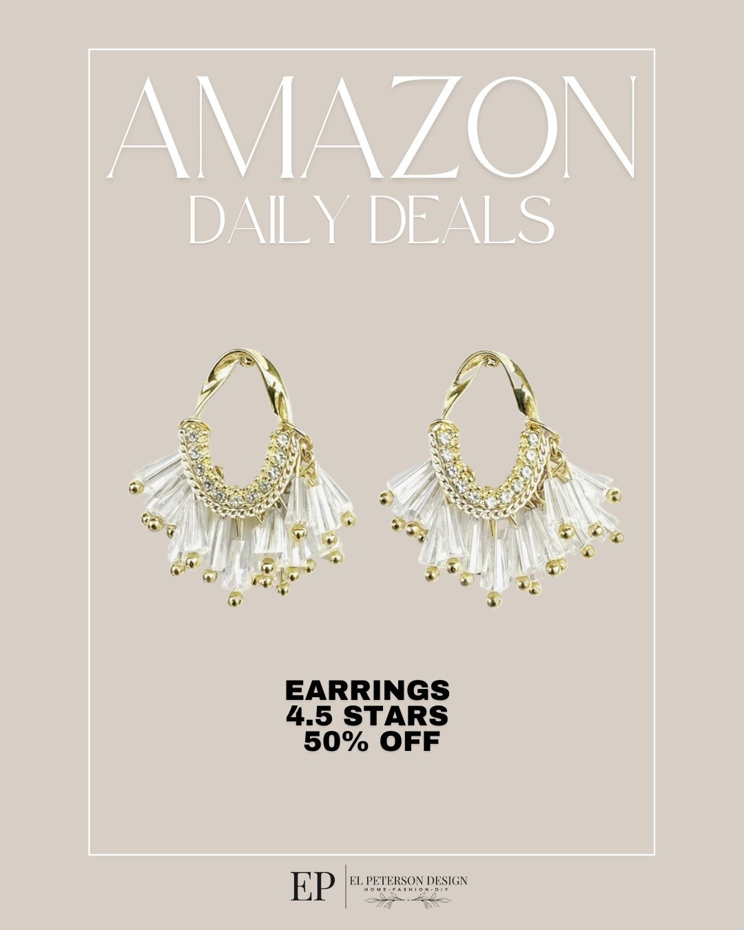 Amazon 
Daily Deals
Earrings 

#LTKFindsUnder100 #LTKFindsUnder50 #LTKSaleAlert