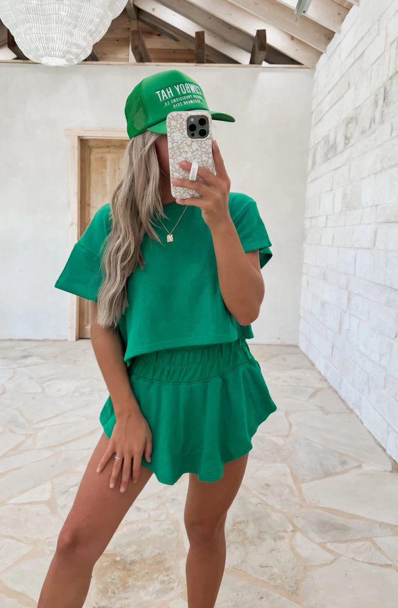 Friday Fit Green Skort Set | CK Squared Boutique