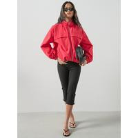 The Very Collection Technical Bubble Hem Jacket - Red | Very (UK)