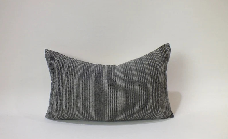 Grey Striped White linear Pillow Cover Sashimi Decorative Cushion case  Throw Pillows Home decor ... | Etsy (US)