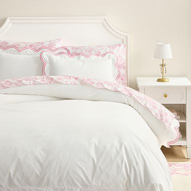 LoveShackFancy Embroidered Scallop Duvet Cover | Pottery Barn Teen