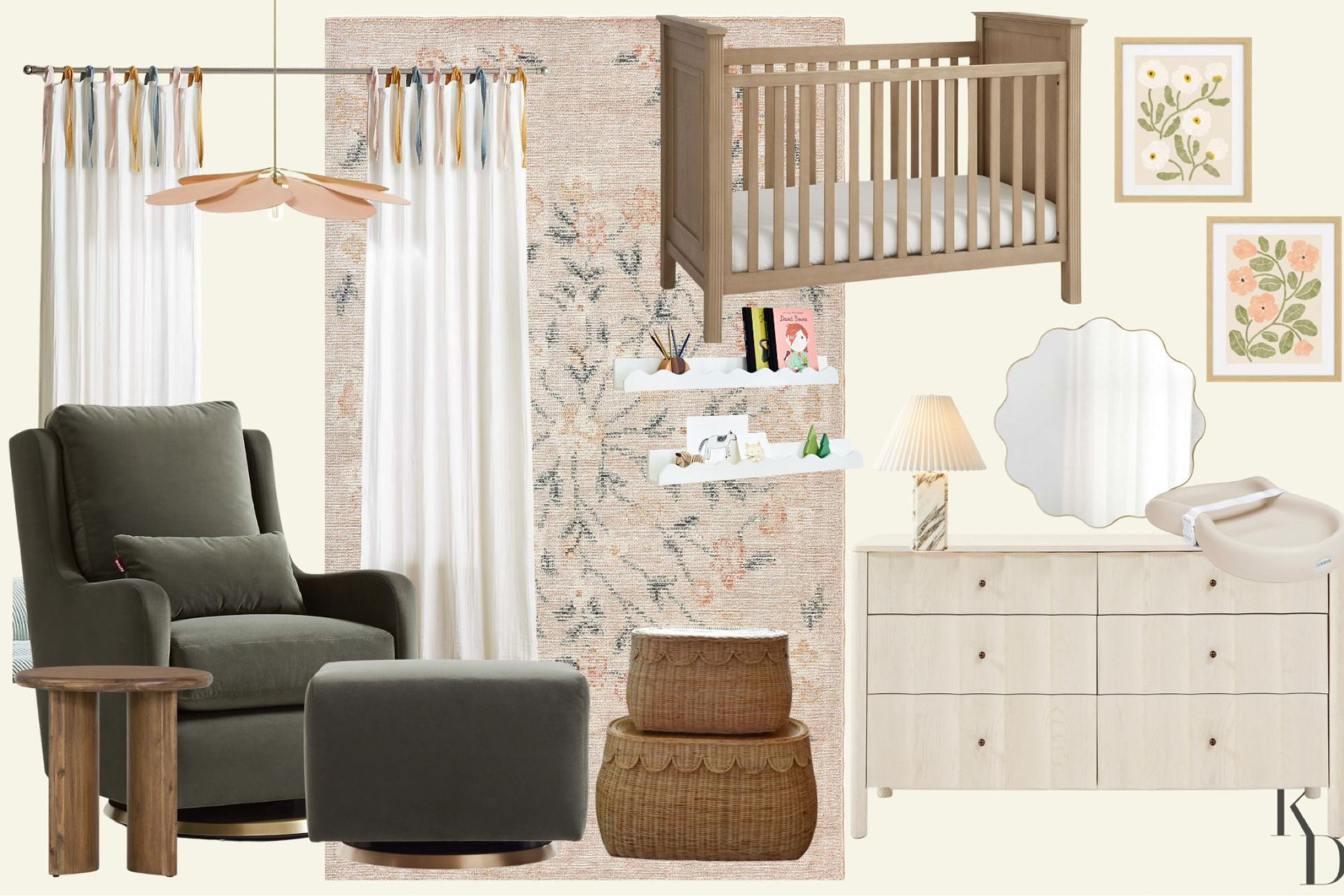 Girl Modern Contemporary Nursery

#LTKKids #LTKBaby #LTKHome