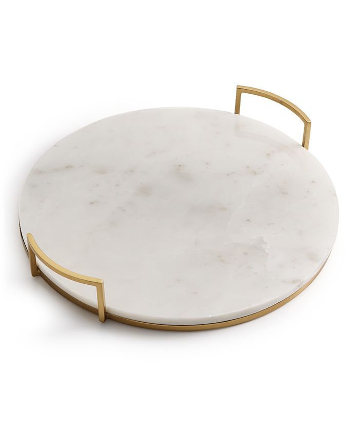 Marble Tray with Gold-Tone Handles, Created for Macy's | Macys (US)