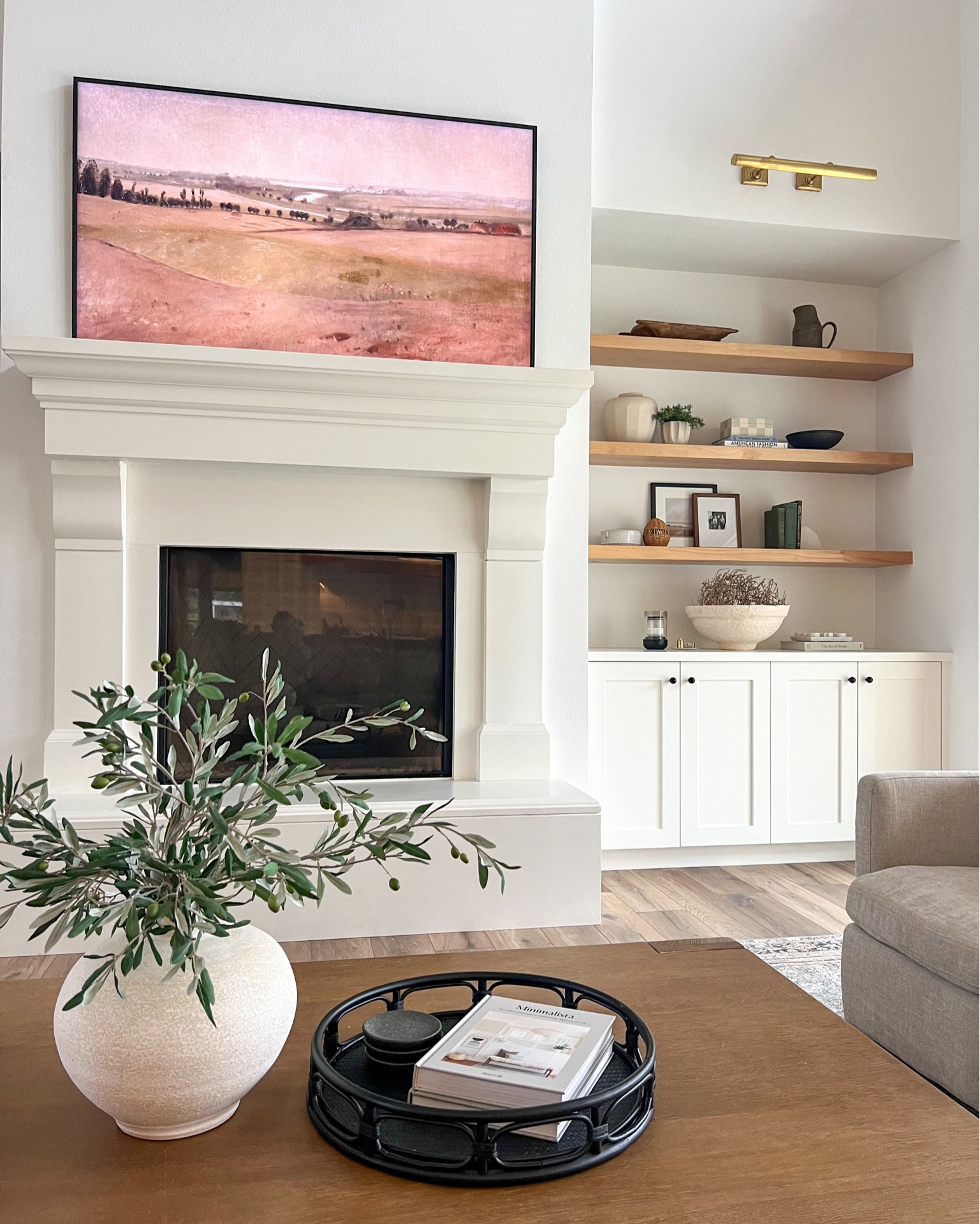 Shelf styling and neutral home accessories 

#LTKstyletip #LTKhome #LTKfindsunder50