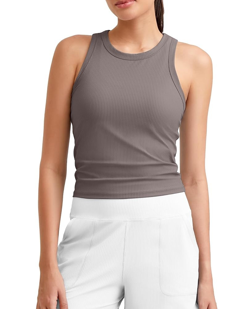 G4Free Workout Tank Tops for Women Slim Fitted Racerback Ribbed Athletic Gym Yoga Tanks Summer Ca... | Amazon (US)