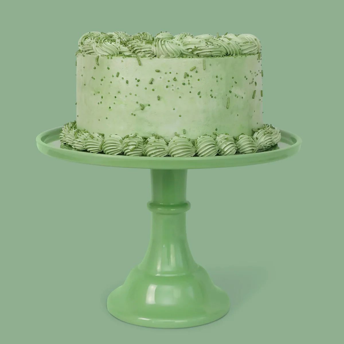 Melamine Cake Stand - Sage Green | Ellie and Piper
